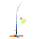 Children's badminton training device self-training singles rebounder