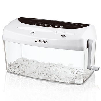 Deli hand-cranked paper shredder small household strip shape