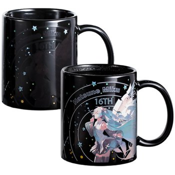 Hatsune Miku Water Cup Lucky Stone ຂອງແທ້ຮ່ວມສອງມິຕິ Peripheral Miku ຄົບຮອບ 16 ປີ V Family ປ່ຽນສີ Mug