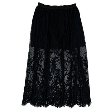 ສິ້ນ skirt lace ສໍາລັບແມ່ຍິງ 2026 ໃຫມ່ແບບເກົາຫຼີພາກຮຽນ spring ແລະ summer ເປັນເສັ້ນຕາຫນ່າງແອວສູງແອວຍາວ versatility fairy skirt