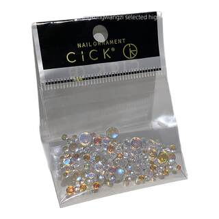 透明幻彩半圆北极珠美甲饰品极光彩色人鱼眼泪泡泡珠指甲配饰钻