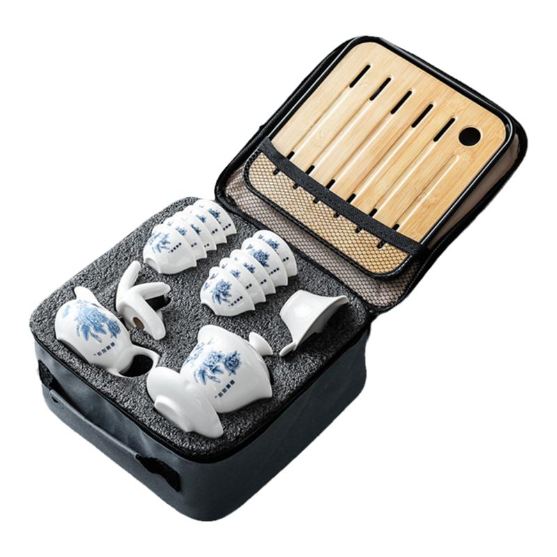 Dehua portable travel tea set