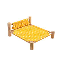 Dog bed off the ground removable and washable dog bed small dog wooden camp bed cat bed cat bed pet camp bed easy to install