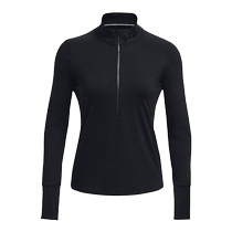 Under Armor Official Qualifier Womens 1 2 Zipper Running Sports Long Sleeve T-Shirt 1379349