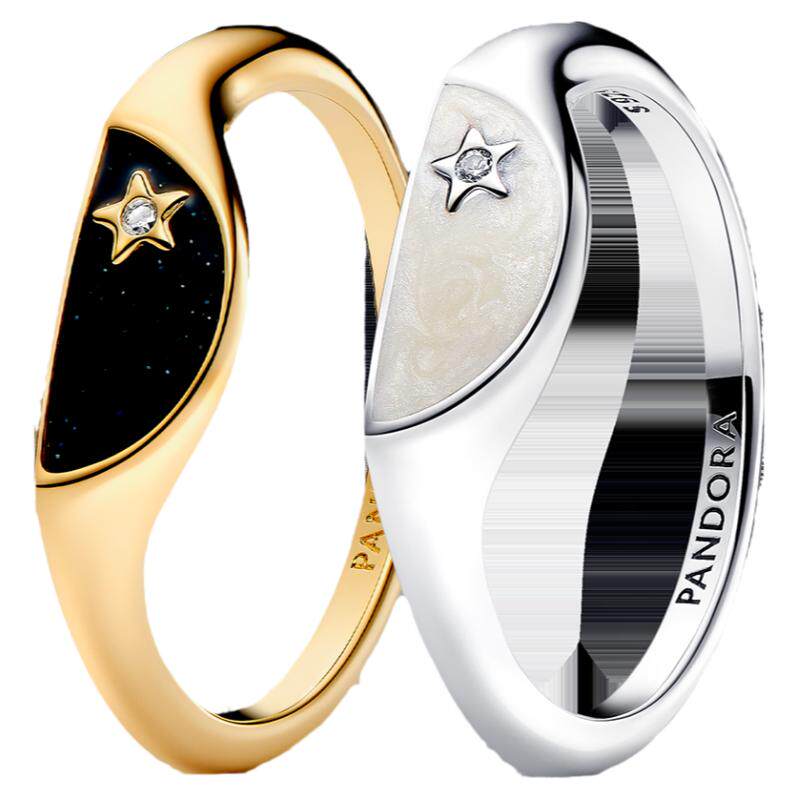 Pandora Ring ME Series Semi-Circle Couple Ring