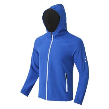 Chengyi running soft shell hooded windproof waterproof jacket