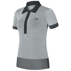 Fila Women 's Short-Sleeved Braided Sweater