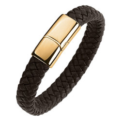 European and American simple, fashionable and popular bracelets, brown leather rope braided bracelets, personalized men's and women's all-match bracelets with custom engravings