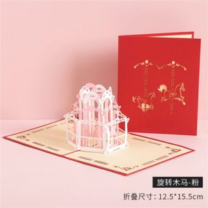 3d立体贺卡高级感生日礼物折叠diy手写卡片老师感谢信祝福情人节