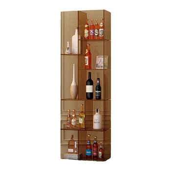 Factory direct sales floor-standing bookshelf multi-layer display shelf wine cabinet