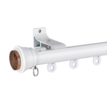 Jianmei aluminum slide-down Roman rod curtain rod aluminum alloy single and double rod silent bearing wheel curtain track double layer