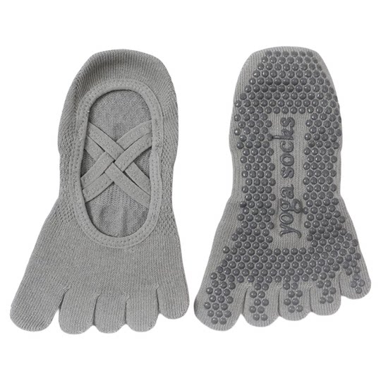 oysho两双装女瑜伽运动普拉提袜子透气吸汗棉质防滑居家地板袜