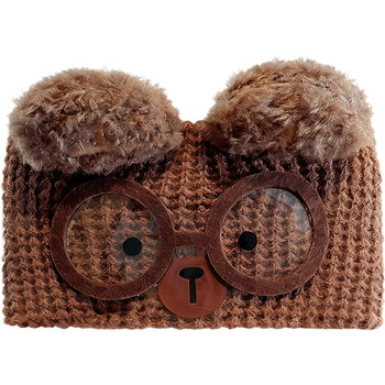 Cute bear confinement hat autumn pure cotton confinement headband