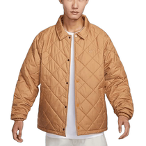 NIKE Nike thin cotton jacket mens 2024 winter new lapel cotton jacket sports jacket warm jacket FZ0635-224