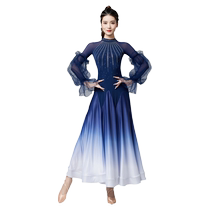 Morden Dance Dress Competition Watch Performance New National Standard Waltz Interballroom Dance Scaleddrill Large Pendulum Gradient Tandem Dresses Dress