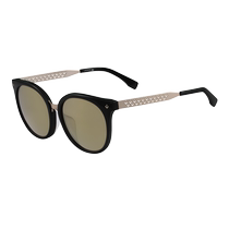 (Self-operated)Lacoste crocodile mens and womens Korean style personalized sunglasses round face round frame sunglasses