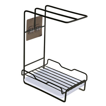 Rag rack kitchen drain rack without punching countertop wall hang