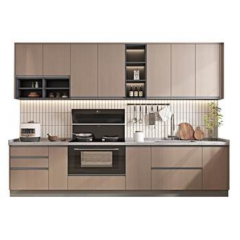 Integrated kitchen cabinet quartz stone home countertop stove cabinet