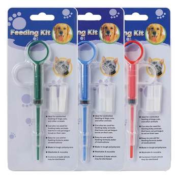 Pet medicine feeder press all-in-one tablet feeding device