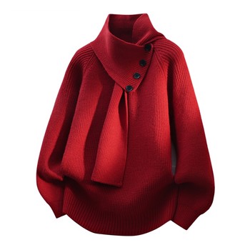 Autumn and winter casual trendy brand removable knitted scarf collar Autumn and winter casual trendy brand removable knitted scarf collar