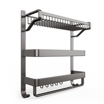 Jia helper towel rack bathroom storage rack integrated wall hanging punch-free toilet toilet bathroom towel rack