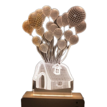 UGP Flying House Ring Tour Automatic Induction Small Night Light Romantic Ambience Light Desktop Creative Girl Swing A Birthday Present