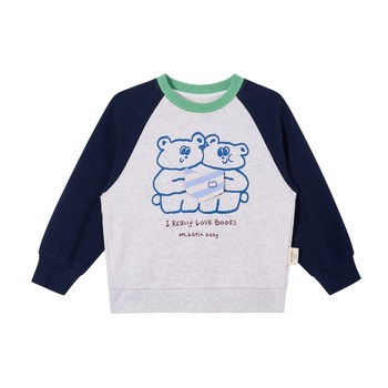 Maradin children's sweatshirt autumn boy's contrast color round neck sweatshirt