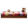 Customizable, removable and washable anti-slip bay window mat for all seasons