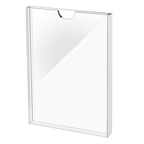 A4亚克力卡槽双层插纸盒子插槽亚克力透明板寸照片标签展示盒定制