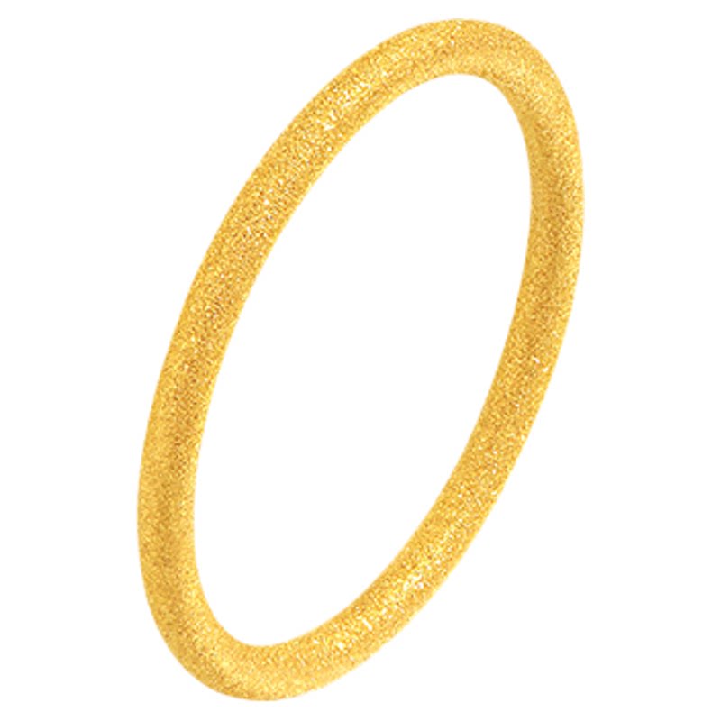 Laomiao gold pure gold sandblasted ring 5G exquisite sparkling simple lines outline smooth outline and versatile for commuting