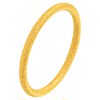 Laomiao gold pure gold sandblasted ring 5G exquisite sparkling simple lines outline smooth outline and versatile for commuting