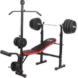 Household multifunctional weight bench barbell set foldable bench press squat rack dumbbell bench fitness sports equipment