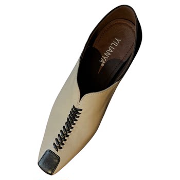 French style color block high heel shoes for women, spring style that can be stepped on