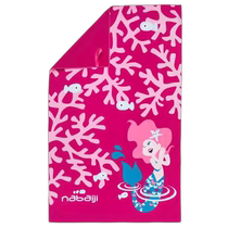 Decathlon childrens quick-drying bath towel cape swimming bathrobe water-absorbent quick-drying hot spring bath towel for boys and girls kidk2