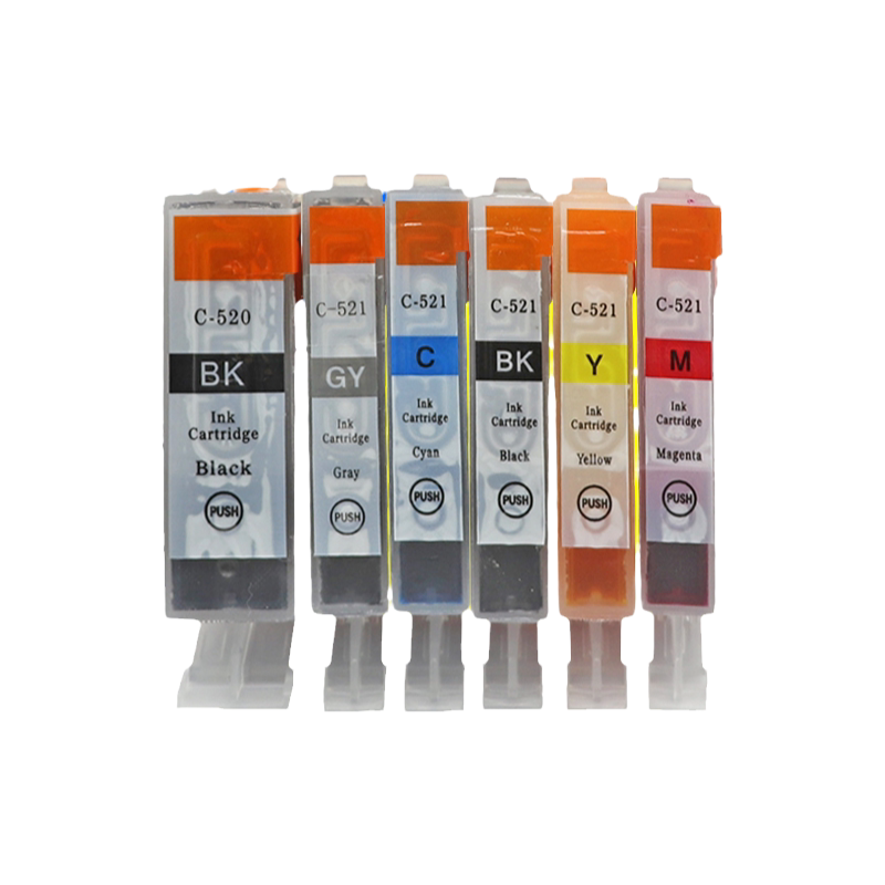 10 Cartouches D'encre Compatibles Pour Imprimantes Canon CLI-521/PGI-520 - Pour Pixma MX870, IP3680, IP4680