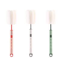 Bottle-brushed baby special pacifier brushed straw brush rotary washing bottle brush Brush Rinsed Cleaning Brush Suit