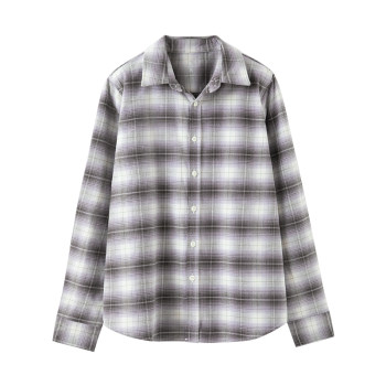 ເສື້ອຍືດ retro ຝ້າຍ plaid ສໍາລັບແມ່ຍິງ 2026 ພາກຮຽນ spring ໃຫມ່ temperament cardigan jacket ແຂນຍາວຂະຫນາດນ້ອຍເທິງ