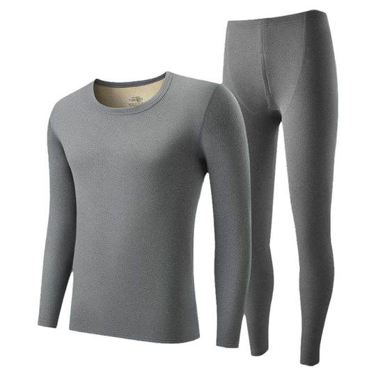 雅鹿保暖内衣男士加绒加厚秋衣秋裤套装男款绒德发热保温防寒冬季