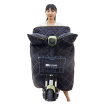 Electric vehicle windshield quilt velvet and thickened in winter small battery bicycle cold cover waterproof windproof and warm winter style
