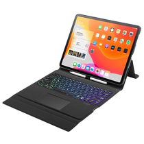 Suitable for Apple 2022 new ipad keyboard case air tablet keyboard all-in-one protective cover colorful light silky touch pad with pen slot touch (ESCASE196)