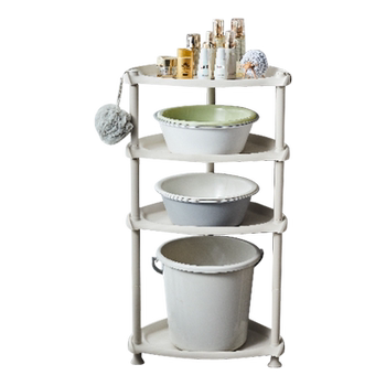 Light luxury bathroom plastic washbasin storage rack thickened
