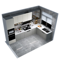 Good Leiker Kitchen Integral Cabinet Custom Quartz Stone Countertops Hearth Cabinet Integrated Dining Side Cabinet Kitchen Cabinet Full House Customize