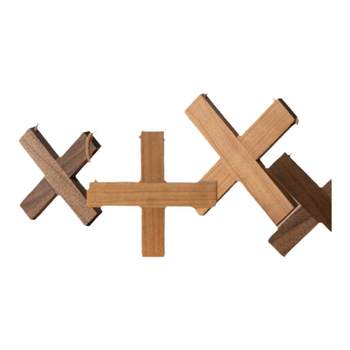 Wooden cross black walnut insulation mat creative