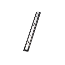 Drawer slide track keyboard bracket three-section guide rail cabinet industrial heavy-duty damping buffer slide side mounting 824
