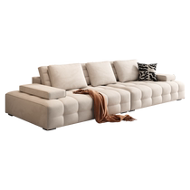 Dipu Cream Style Technological Braunschweig Sofa Small Apartment Living Room Light Luxury Modern Straight Row Cat Scratch Fabric Sofa