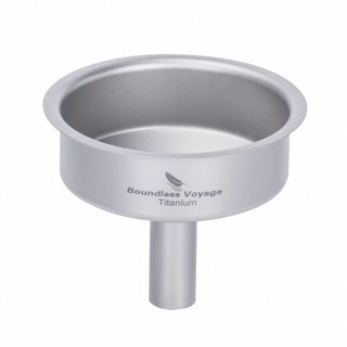 Biwei pure titanium wine bottle small funnel small diameter filter