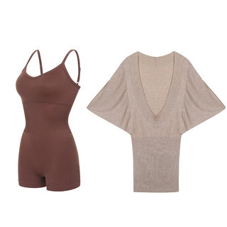 Annerun sports yoga suit female sexy jumpsuit shirt suit casual hot girl out on the street two-piece set