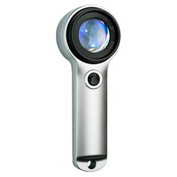 Silver dollar magnifying glass hd rechargeable handheld identification