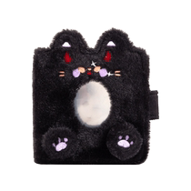 Plush one-grid card album hollow mini single-frame card album album photo card storage album one-frame Polaroid photo album loose-leaf inner page storage album star chasing storage three-inch high-looking cute style card album