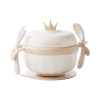 Ying's baby supplementary food bowl for infant special rice noodles water-filled insulation bowl constant temperature stainless steel children's full set of tableware